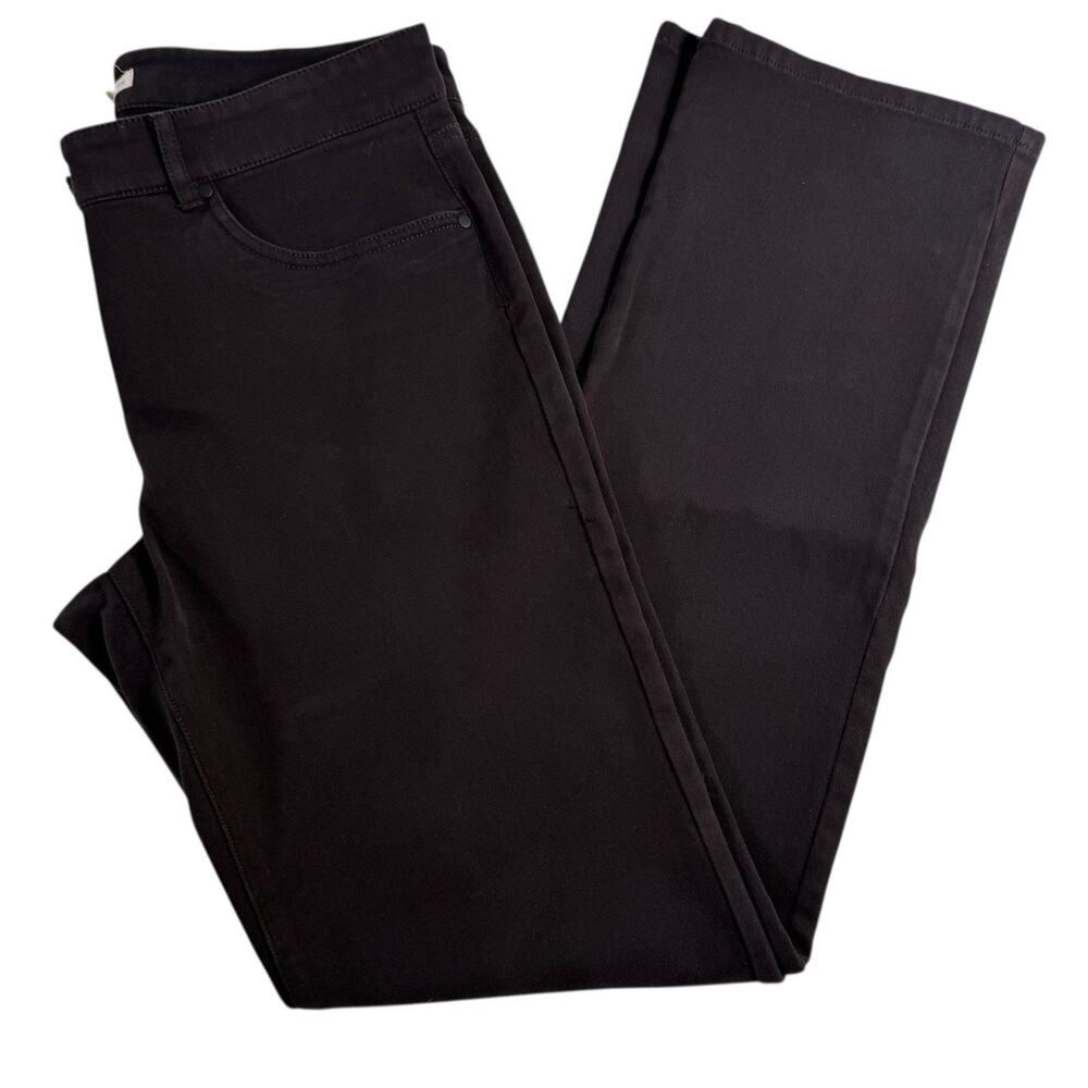 Eileen Fisher Brown Ankle Pants XS Suede Feel Stretch Pull On